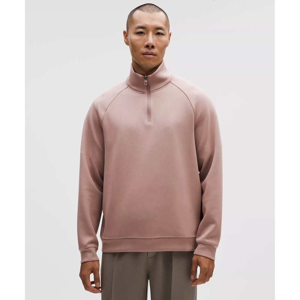 Lululemon-Men-Smooth Spacer Quarter Zip-Ashen Rose